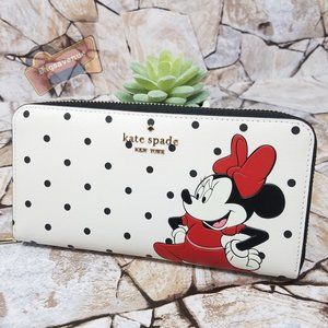 Arrives before Christmas Polka Dot  Zip Around Continental Wallet Kate Spade
